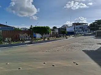 Praça Manoel Alves Lira, centro de Santa Cruz da Vitória