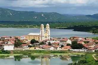 Centro da cidade. Foto tirada da Capela de São Sebastião.