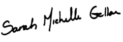 Assinatura de Sarah Michelle Gellar