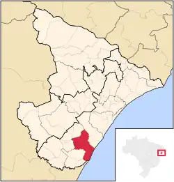 Localização de Estância em Sergipe