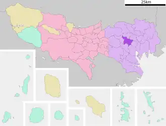 Localização de Shinjuku