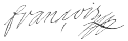 Assinatura de Francisco I