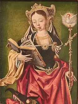 St. Margaret of Antioch por Jacob Cornelisz, c.1520.