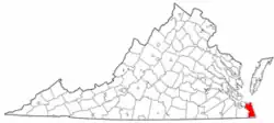 Localização de Virginia Beach