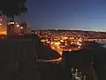 Vista noturna de Valparaíso