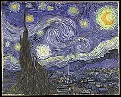 A noite estrelada por Vincent van Gogh