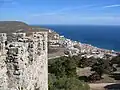 Vista da vila no Castelo de Sesimbra