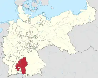 Localização de Württemberg