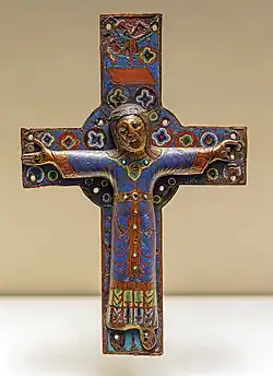 Cobre com esmaltes de Limoges