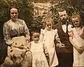 Pastor valdense e sua família, em La Serre. 1895