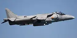 Um AV-8B Harrier espanhol.