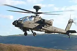 Um AgustaWestland Apache inglês.