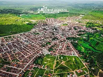 Vista aérea da cidade de Agrestina