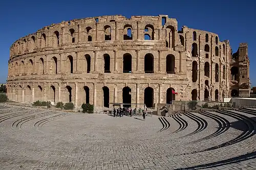 Anfiteatro de El Jem, construído pelos romanos