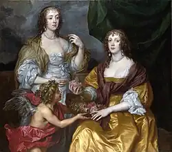 Lady Elizabeth Thimbleby e Dorothy, Viscondessa de Andower, c. 1637, Galeria Nacional de Londres