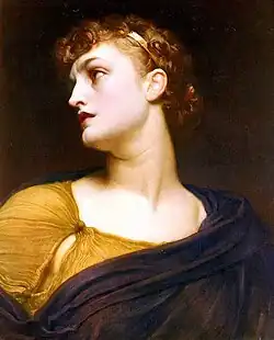 Óleo sobre Tela, "Antígona" (1882), por Frederic Leighton.