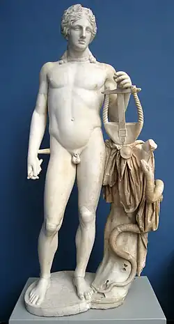 Apolo citaredo, obra romana, c. 150 d.C. Gliptoteca Ny Carlsberg, Copenhague