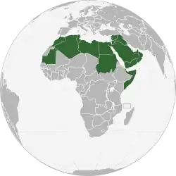 Localização da Liga Árabe