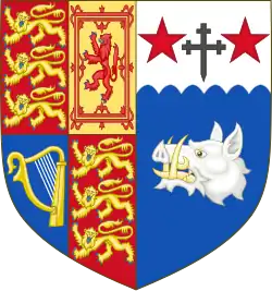 Brasão de Camila como a Rainha Consorte