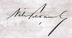 Assinatura de Nilo Peçanha