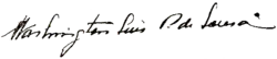 Assinatura de Washington Luís