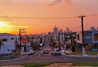 Vista parcial da Avenida Rui Barbosa em 2021