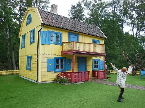 Pipi e a Villa Villekulla no Mundo de Astrid Lindgren em Vimmerby, 2014.