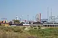Parque de atrações na praia de Atlantic City, NJ