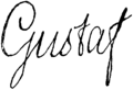 Assinatura de Gustavo III