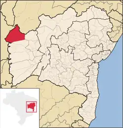 Localização de Formosa do Rio Preto na Bahia