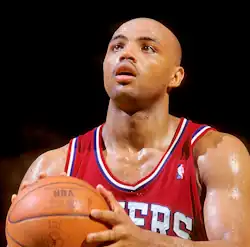 Charles Barkley quando jogava pelos Sixers