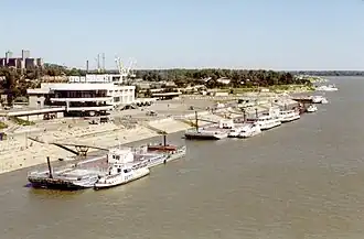 O rio Óbi em Barnaul