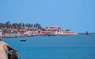 Vista da praia de Camocim