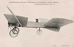 Blériot VI exemplo de asa em tandem.
