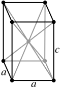 Tetragonal, centrado no volume