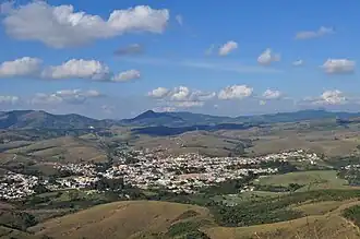 Vista parcial de Bom Jardim de Minas