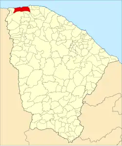 Localização de Camocim no Ceará