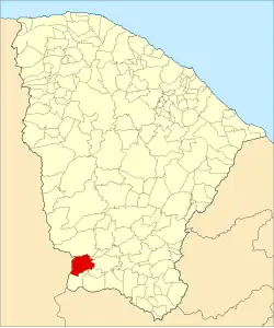 Localização de Campos Sales no Ceará