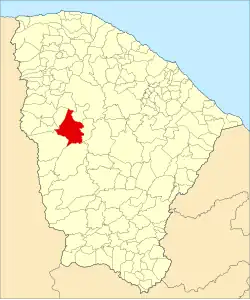 Localização de Tamboril no Ceará