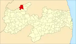 Localização de Catolé do Rocha na Paraíba