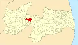 Localização de Patos na Paraíba