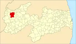 Localização de Sousa na Paraíba