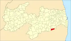 Localização de Umbuzeiro na Paraíba