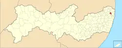 Localização de Araçoiaba em Pernambuco