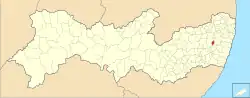Localização de Chã Grande em Pernambuco