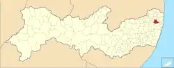 Localização de Paudalho em Pernambuco