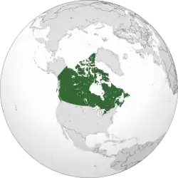 Localização do Canadá
