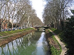 Canal du Midi, Touluse, França.