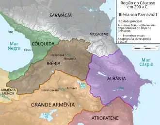 Localização de Reino da Ibéria