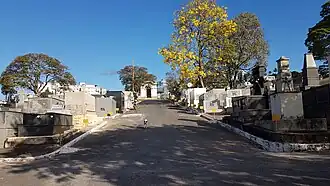 Vista do Cemitério Central de Itaúna.